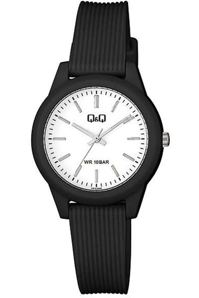 Q&Q Black Wrist Watch with 2 Years Warranty