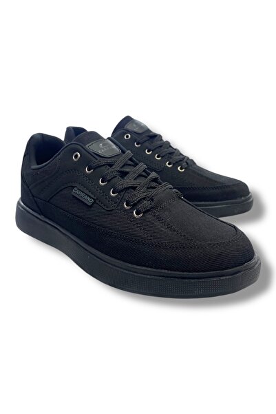 Carrano Keten Günlük Kullanım Erkek Siyah Sneaker Ayakkabı