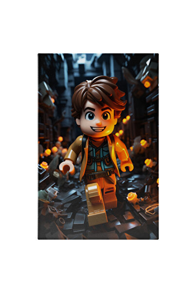 StoryGift Romania Tablou Canvas: Fornite Minifigurina Lego Baietel din Fornit...