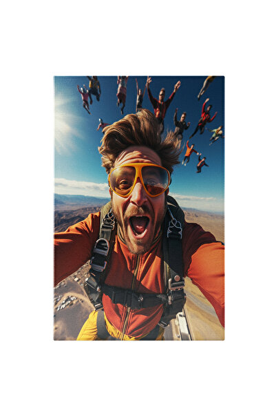 StoryGift Romania Tablou Canvas: Sarituri cu Parasuta, Echipa de Oameni Avent...