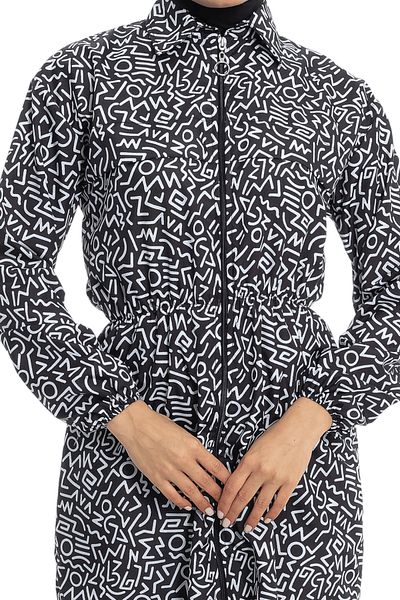 LEOMA Fully Covered Water Repellent Quick Drying Zippered Hijab Swimsuit