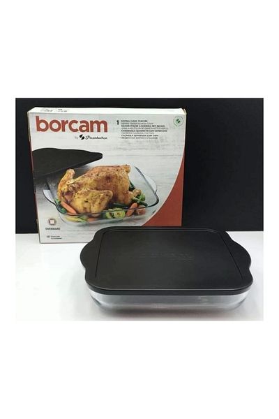 Paşabahçe 59024 Borcam Black Lid Oven Tray 28X28Cm