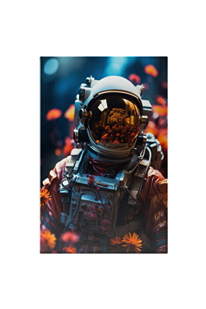 StoryGift Romania Canvas Painting: Illustration with an astronaut - abstract ...