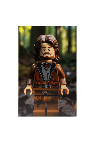 StoryGift Romania Tablou Canvas: The Hobbit Lord Figurina Aragorn Lego cu Par...