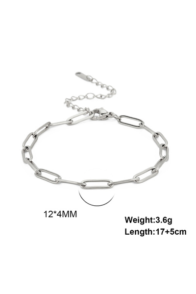 Choice1 17-22cm Steel color Skyrim Friendship Paperclip Link Chain Men Women ...