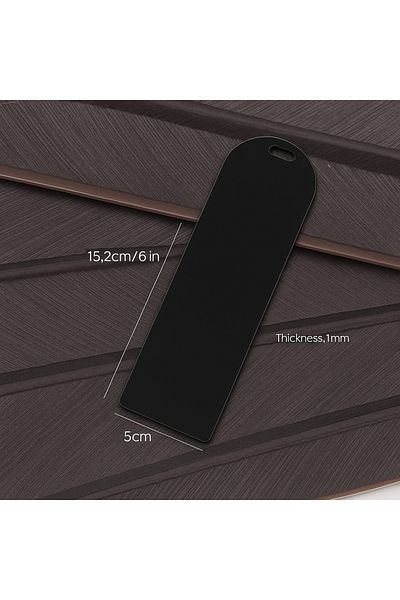 Pleksi Marketi Black 50 Pieces Acrylic Bookmarks