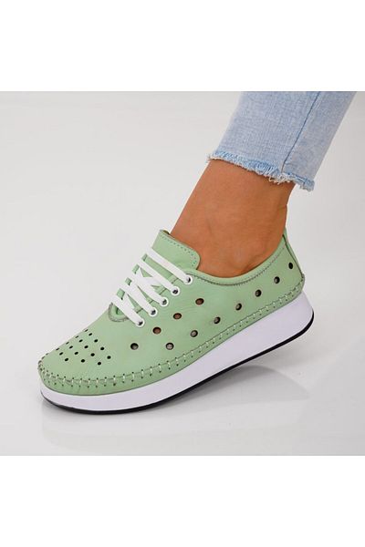 RealBella Genuine Leather Shoes, with Laces