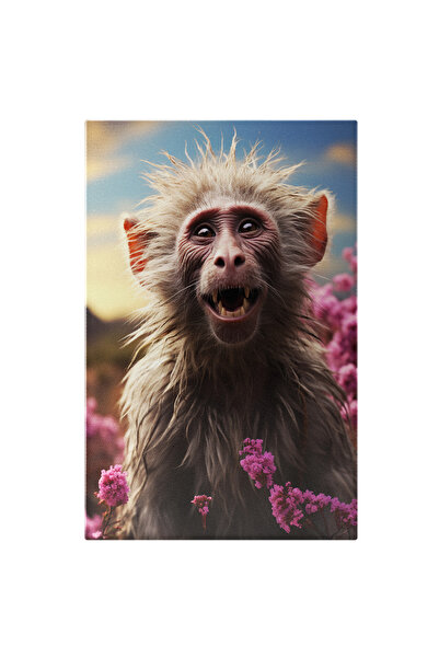 StoryGift Romania Tablou Canvas: Primăvara Rozelor și Maimuța din Mireasma Su...