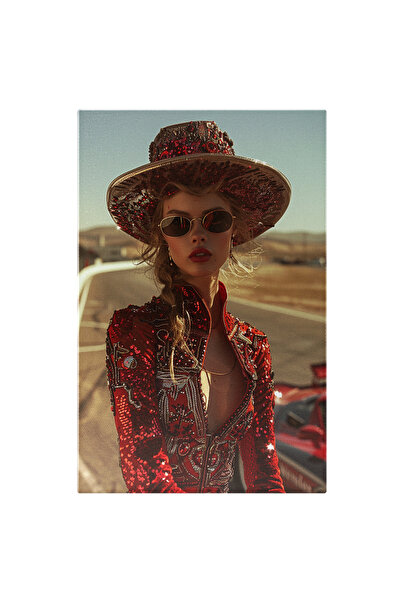 StoryGift Romania Canvas Print Woman with Sunglasses and Her Heart Open to Ev...