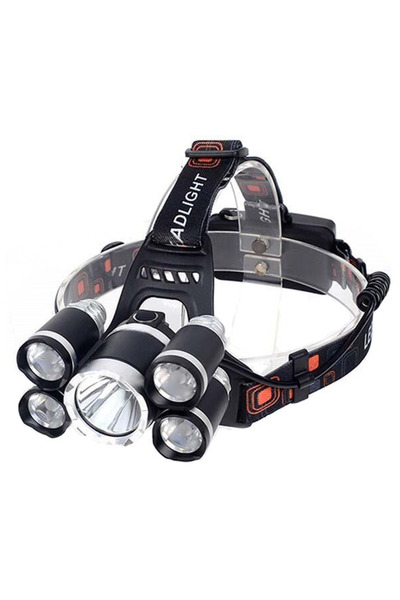 nelerbulurum YÜKSEK KALİTELİ 5 POWER LEDLİ SU GEÇİRMEZ 18650 PİLLİ ŞARJ EDİLEBİLİR KAFA FENERİ (PİL DAHİL DEĞİL)