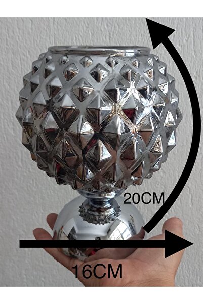 kutmen Διακοσμητικό γυάλινο βάζο καπνιστού χρώματος