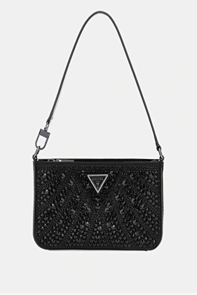 Guess BEAUVOIR MINI TOP ZIP SHDR BAG Kadın Siyah Omuz Çantası HWXM9528720-BLA