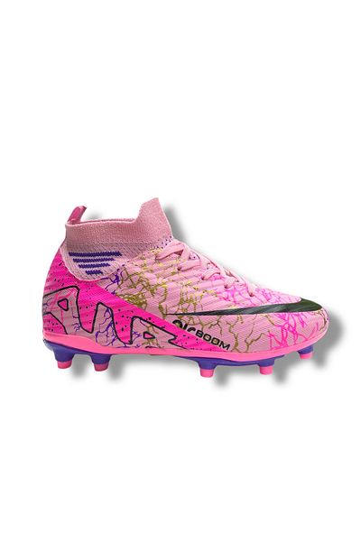 LALİGA Air Kids Sock Cleats Ροζ με μαύρο σχέδιο