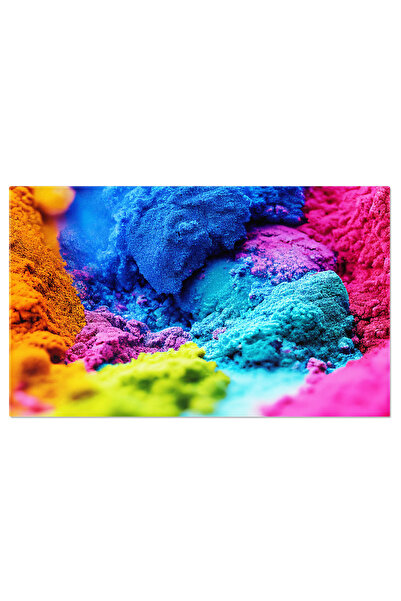 StoryGift Romania Tablou Canvas - Festivalul Holi: praf colorat, explozie, sa...