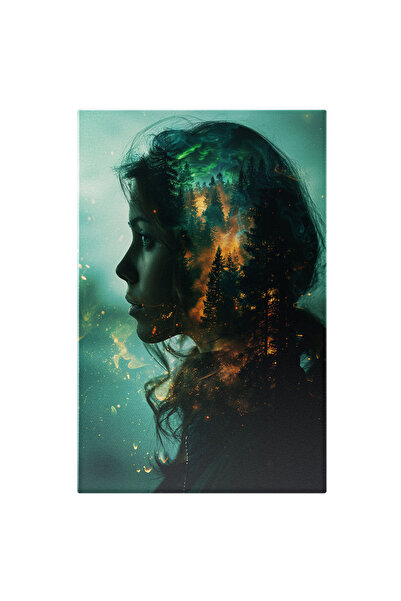 StoryGift Romania Tablou Canvas: Omul ce se conectează cu natura - Vortexul i...