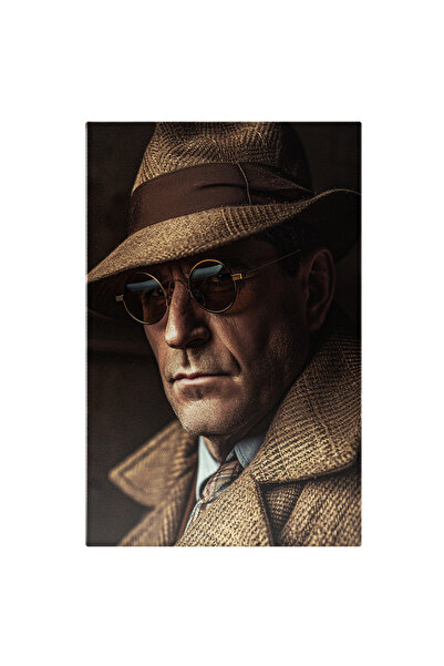 StoryGift Romania Tablou Canvas: Barbat cu Privire Sigura si Ganditor- Secret...