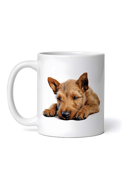 OEM Εξατομικευμένη λευκή κούπα, Ιρλανδικό Τεριέ, INOVATIX®. 330 ml