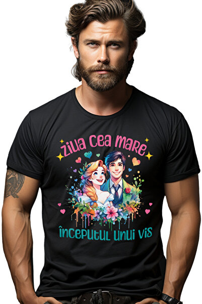 StoryGift Romania Tricou Barbati Ziua Cea Mare Inceputul Unui Vis, Casatorie,...