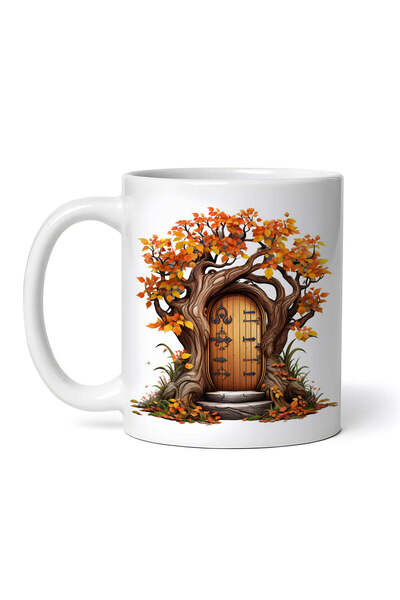 OEM Εξατομικευμένη λευκή κούπα, Πόρτα προς την Άβυσσο, INOVATIX®. 330ml