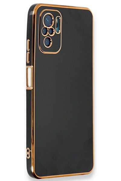 CEPSTOK Xiaomi Redmi Note 10/Note 10S Kılıf Kenar Detaylı Yumuşak Parlak Silikon