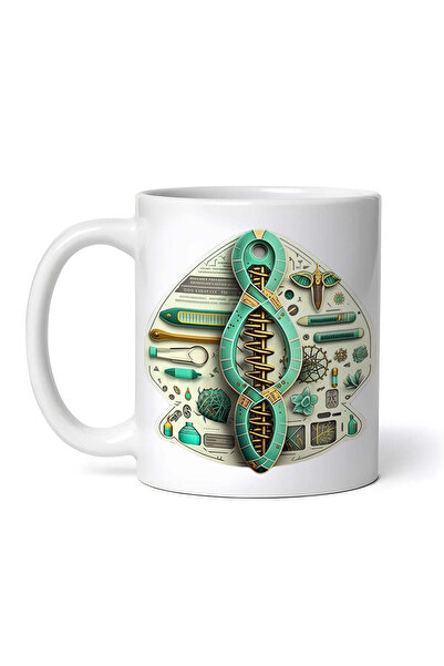 OEM Εξατομικευμένη λευκή κούπα, Γενετική Μηχανική, INOVATIX®. 330ml