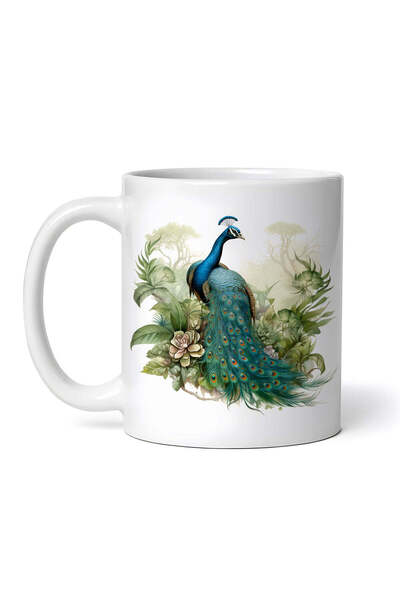 OEM Cană albă personalizată, Babye Peacock, INOVATIX®. 330ml