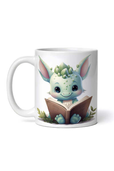 OEM Cană albă personalizată, Pui de Dinozaur, INOVATIX®. 330ml