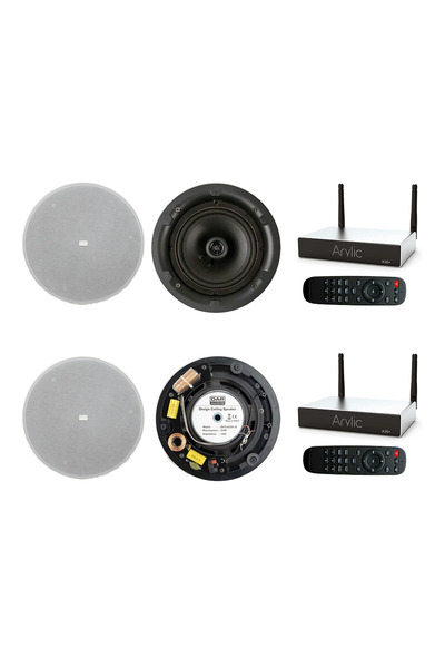 Audiosat Sistem audio multiroom cu boxe incastrabile, 2 zone, internet radio,...