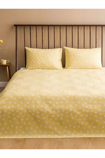 LC Waikiki LCW HOME Karişik Çiçek Baskılı Pamuklu Çift Kişilik Pike Seti 200x220/50x70 cm