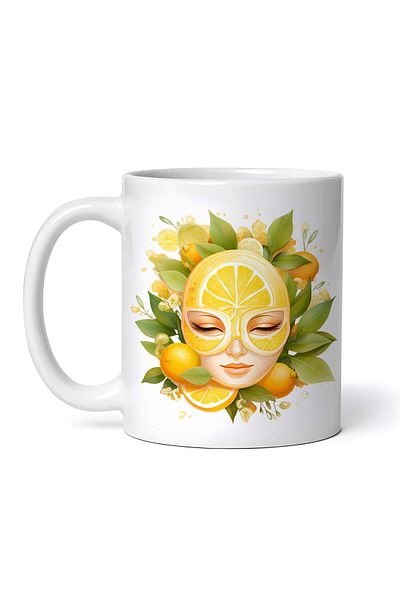 OEM Cană albă personalizată, tratament facial cu citrice, INOVATIX®. 330ml