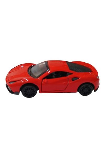 kapsulavm Pull Drop Metal Car - 4311B - Red
