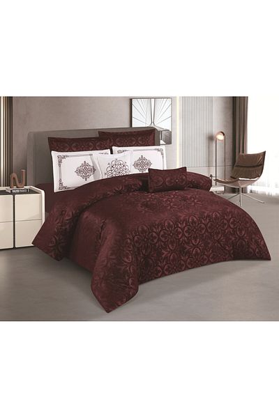 HOURS Horse Navran 8-piece comforter set with a modern and distinctive jacquard pattern, Delia-006