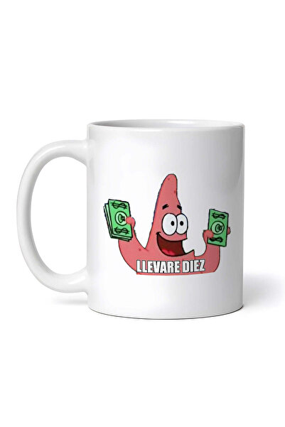 OEM Εξατομικευμένη λευκή κούπα, Patrick Star rich Llevare diez Meme, INOVATIX...