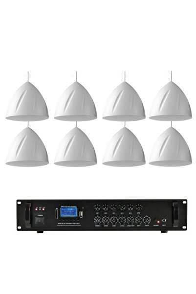 POWER DYNAMICS Sistem sonorizare 8 boxe suspendate Power Dynamics PDS40W, Bluetooth, USB, FM