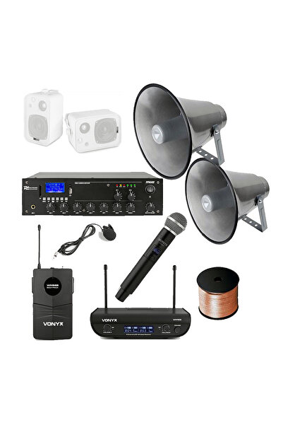 Audiosat Sistem Sonorizare Biserica A13, interior exterior, bluetooth, USB