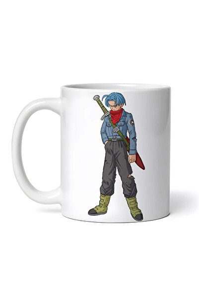 OEM Cană albă personalizată, Trunks și sabia Dragon Ball Z, INOVATIX®. 330 ml