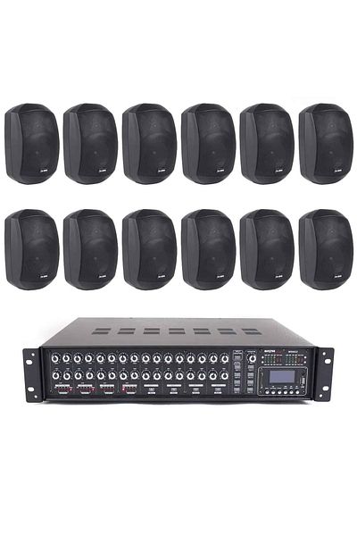 Master Audio Swimming Pool Sound System 12 speakers Master Audio XB640B, 480W, bluetooth, USB