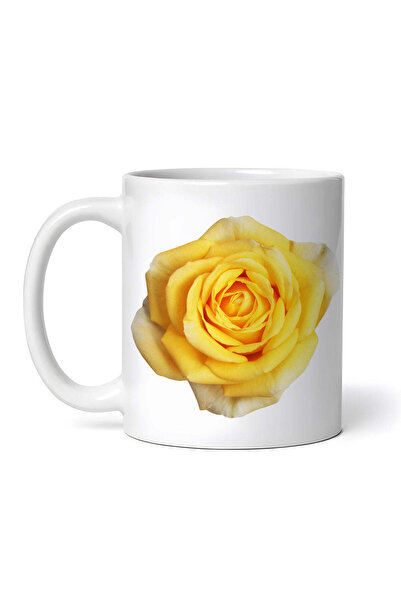 OEM Εξατομικευμένη λευκή κούπα, Αυστριακό Τριαντάφυλλο, INOVATIX®. 330ml