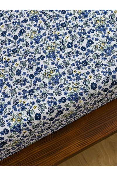 LC Waikiki Lcw Home Mixed Floral Patterned Double Fitted Sheet