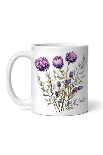 OEM Cană albă personalizată, Trei lori maracini cu muguri, INOVATIX®. 330ml