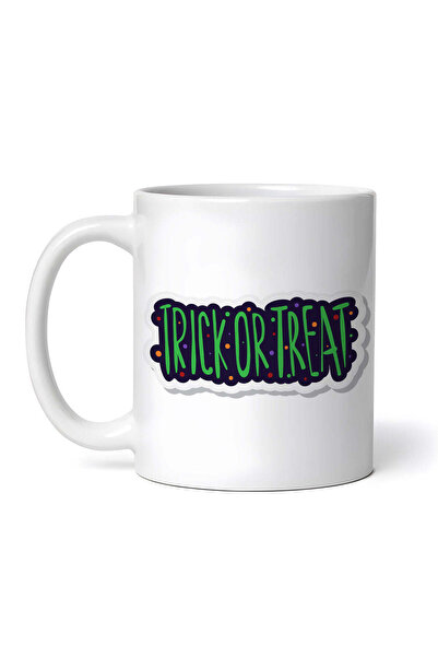 OEM Εξατομικευμένη λευκή κούπα, Halloween Trick or Treat, INOVATIX®. 330 ml