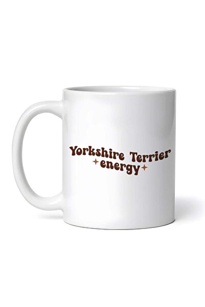 OEM Cană albă personalizată, Yorkshire Terrier Energy, INOVATIX®. 330 ml