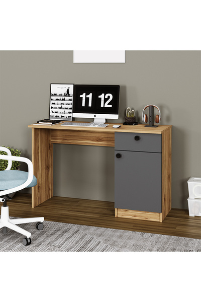 Kalender Dekor Defne Çekmeceli Dolaplı Çalışma Masası Bilgisayar masası
