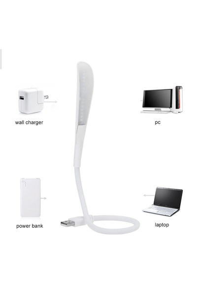 nelerbulurum USB Girişli esnek 3 Seviye Dokunmatik Usb Led Masa Çalışma Kitap...