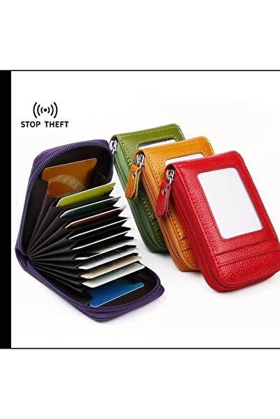 ORGANICYOU Yiwu Women's Credit Card Wallet, Multi-Card Case Wallet with Id Window