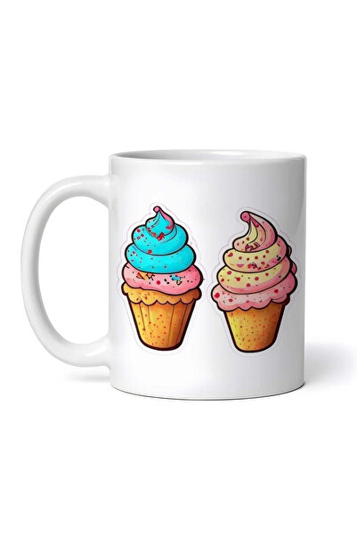 OEM Cană albă personalizată, Înghețată la cornet, INOVATIX®. 330ml