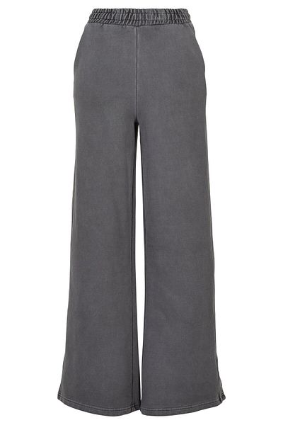 Urban Classics Damen Ladies Heavy Terry Garment Dye Slit Pants
