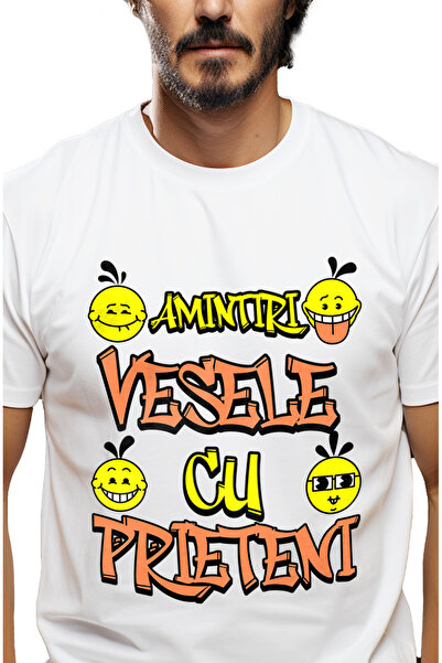 StoryGift Romania Tricou Barbati Amintiri Vesele Cu Prieteni, Familie, Distra...