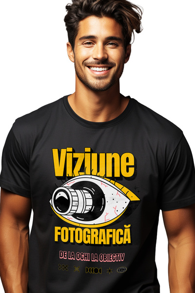 StoryGift Romania Tricou Barbati Ochii Cu Obiectiv, Viziune Fotograf Arta Cu ...