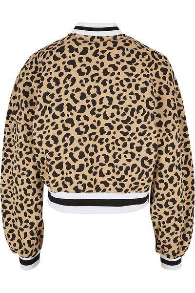 Urban Classics Damen Ladies Aop Oversized College Sweat Jacket